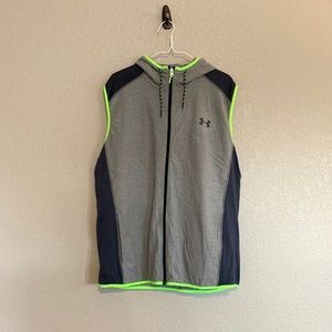 Full Zip Under Armour Hooded Vest - Large
